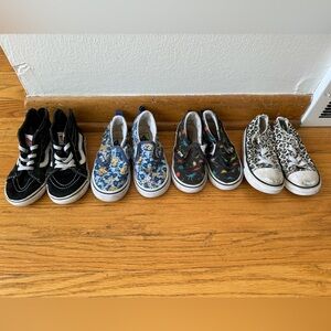 Toddler vans and converse sneakers lot